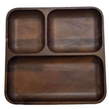 BergHOFF Acacia Wood Divided Tray, 10"