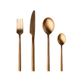 BergHOFF GEM 32Pc 18/10 Stainless Steel Flatware Set, Gold Plated