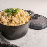 BergHOFF Neo Cast Iron 3qt. Round Dutch Oven 8" with Lid, Oyster