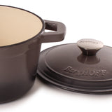 BergHOFF Neo Cast Iron 3qt. Round Dutch Oven 8" with Lid, Oyster