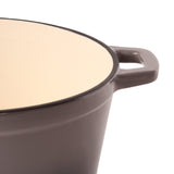 BergHOFF Neo Cast Iron 3qt. Round Dutch Oven 8" with Lid, Oyster