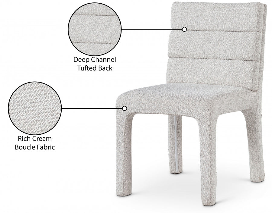 Kai Boucle Fabric Dining Chair