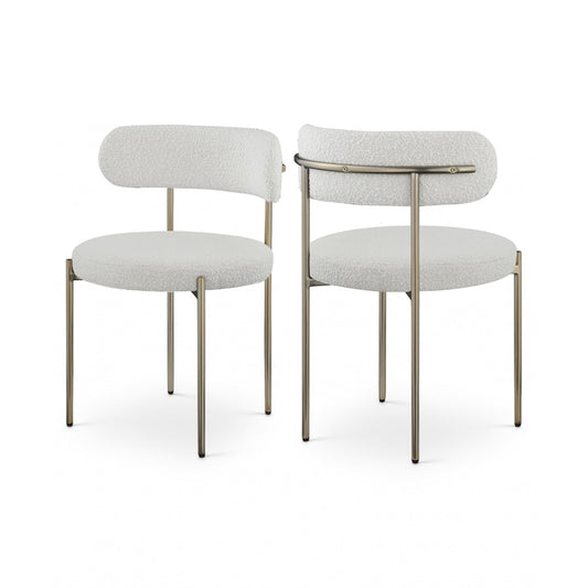 Beacon Boucle Fabric Dining Chair