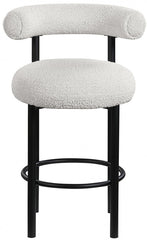 Bordeaux Boucle Fabric Stool