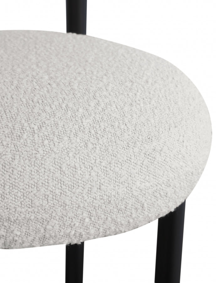 Bordeaux Boucle Fabric Stool