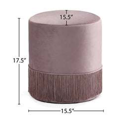 Teddy Velvet Ottoman | Stool