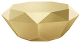 Gemma Contemporary Coffee Table with Unique Diamond Shape and Elegant Stainless Steel Design