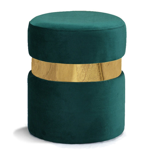 Hailey Velvet Ottoman | Stool