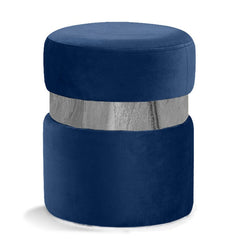 Hailey Velvet Ottoman | Stool