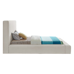 Devin Linen Textured Fabric Twin Bed