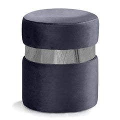 Hailey Velvet Ottoman | Stool