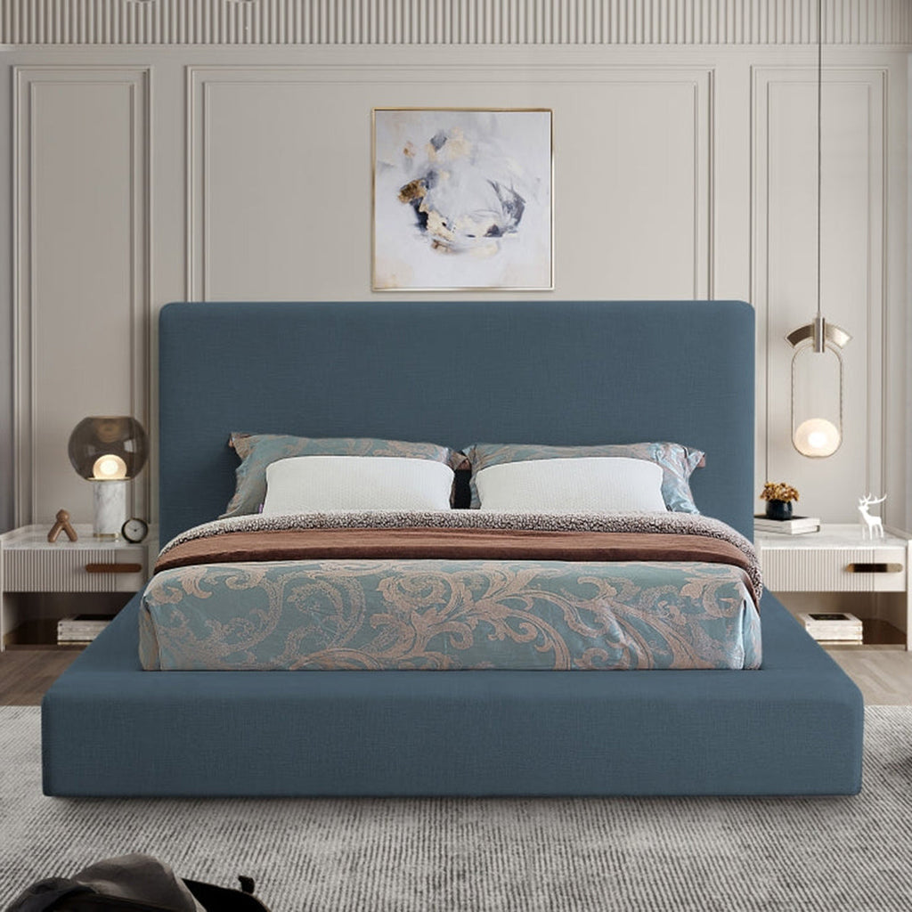 Devin Linen Textured Fabric Full Bed – Haus of Tre Li