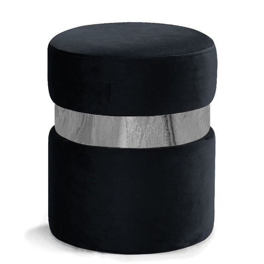 Hailey Velvet Ottoman | Stool