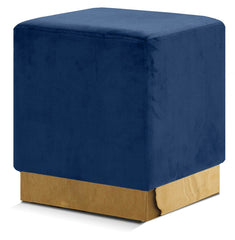 Jax Velvet Ottoman | Stool