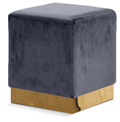 Jax Velvet Ottoman | Stool