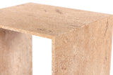Canova End Table - Handcrafted Genuine Marble with Elegant Design for Contemporary Living Spaces