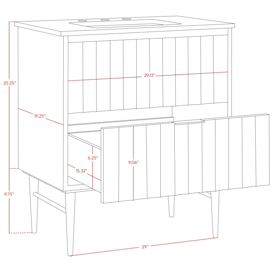 Modernist 30" Bathroom Vanity