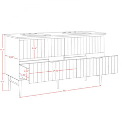 Modernist 60" Bathroom Vanity