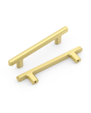DESIGN2244 Rectangle Cabinet Pulls – Champagne Bronze Drawer Handles for Bathroom & Kitchen Cabinets