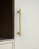 DESIGN2250 Oil Rubbed Bronze Knurled Pulls for Vintage Kitchens | 6-1/4" / 160mm Hole Center