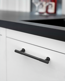 DESIGN2250 Oil Rubbed Bronze Knurled Pulls for Vintage Kitchens | 6-1/4" / 160mm Hole Center