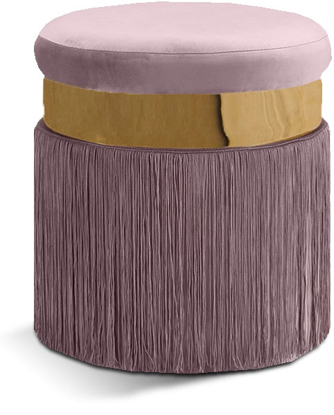 Yasmine Velvet Ottoman | Stool