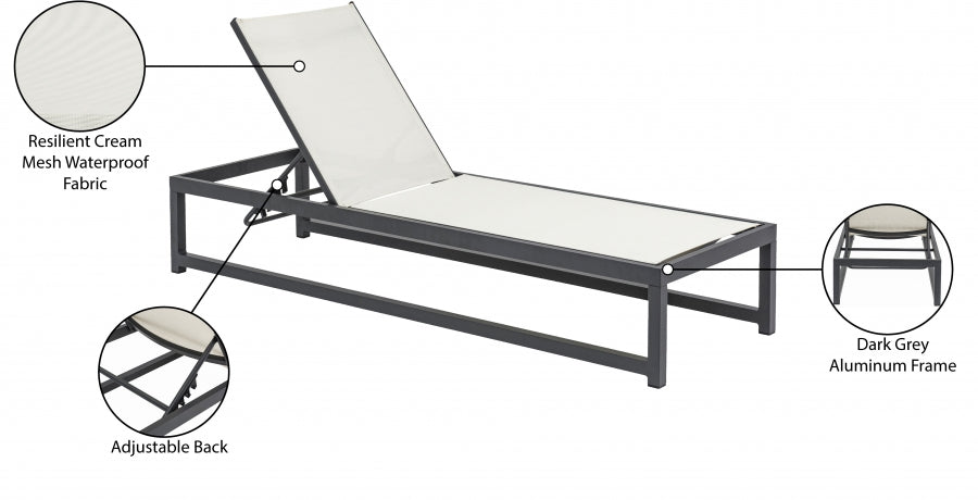 Maldives Outdoor Patio Adjustable Sun Chaise Lounge Chair