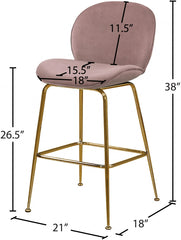 Paris Velvet Counter Stool