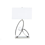 Ovals in Crystal Table Lamp // 1 Light
