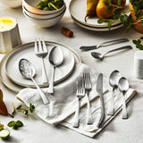 ZWILLING J.A. Henckels Bellasera (matte finish) 45-pc Satin Flatware Set, 18/10 Stainless Steel, Satin Finish (not polished)