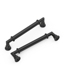DESIGN2281 Brushed Satin Nickel Ridged Bar Pull for Industrial Kitchens | 5" Heavy-Duty Cabinet Handles