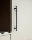 DESIGN2288 Antique Brass Cabinet Pulls | Modern Retro Ball-Top Handles for Kitchen Cabinets, 7.5"