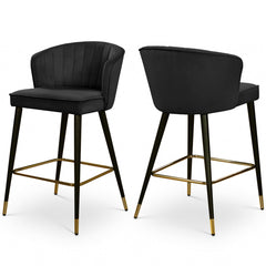 Cassie Velvet Counter Stool