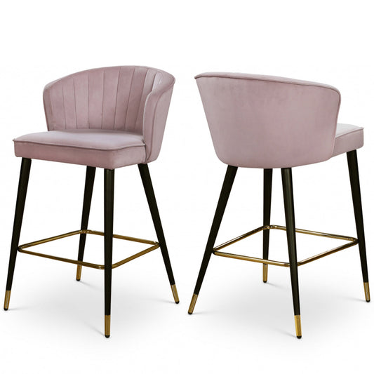 Cassie Velvet Counter Stool