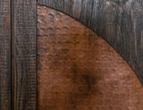4 Copper-Paneled Door Console - Rustic Blackburn Design