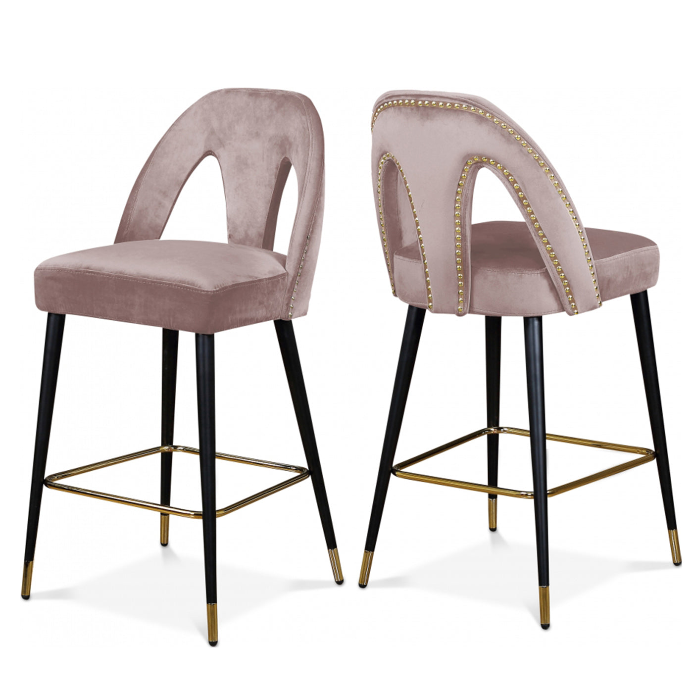 Akoya Velvet Counter Stool