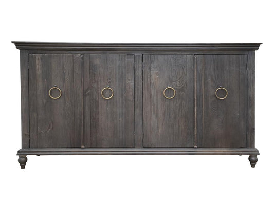4 Door Capri Console - Rustic Hand-Distressed Wood Furniture
