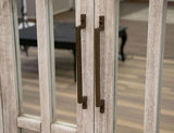 1 Drawer 2 Glass Doors Cabinet | Sahara Mango Wood Collection