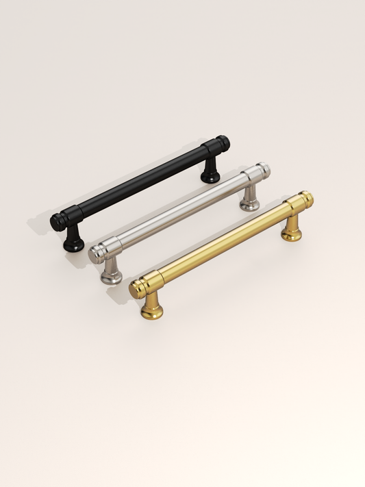 DESIGN2306 Honey Bronze Cabinet Pulls – Industrial-Modern, Ergonomic & Heavy Duty for Light Luxury Kitchen