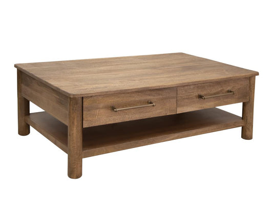 4 Drawer Cocktail Table - Mango Wood Olimpia Collection