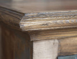 6 Glass Doors 73" Console - Antique Solid Pine Rustic Furniture