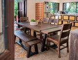Seat Chair - Ladder Back Dining Chair with Faux Leather