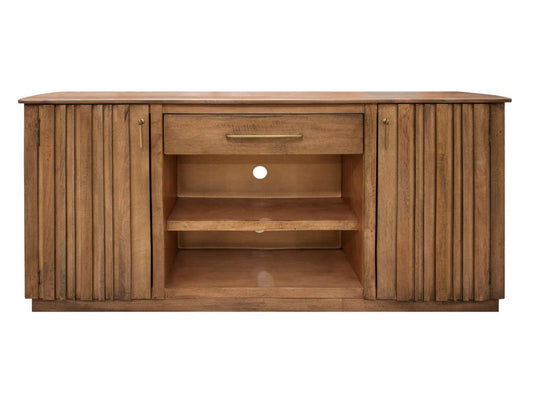 1 Drawer 2 Door TV Stand - Handcrafted Mango Wood | Mezquite