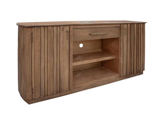 1 Drawer 2 Door TV Stand - Handcrafted Mango Wood | Mezquite