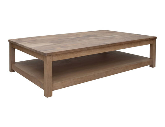 Deluxe Natural Parota Cocktail Table - Elegant Living Room Furniture