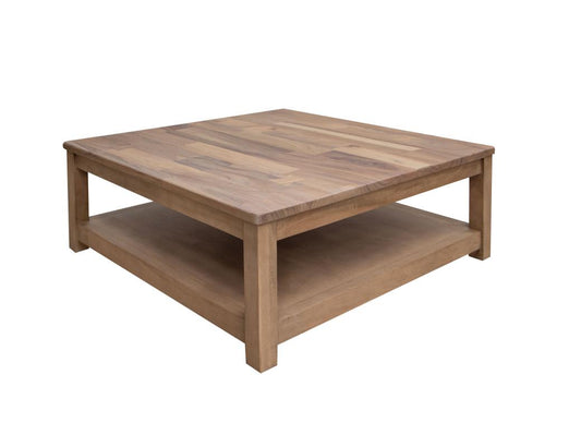Natural Parota Square Cocktail Table | Elegant Occasional Furniture