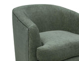 Wooden Frame Metal Base 360 Swivel Accent Chair | Modern Comfort
