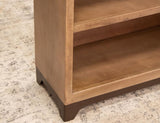 6 Shelf Natural Parota Bookcase - Elegant Storage Solution