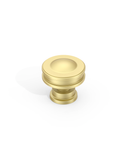DESIGN2317 Modern Organic Champagne Bronze Cabinet Knobs | Solid Metal Drawer Handles