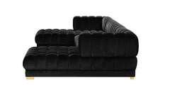 Gwen Velvet 3pc. Sectional